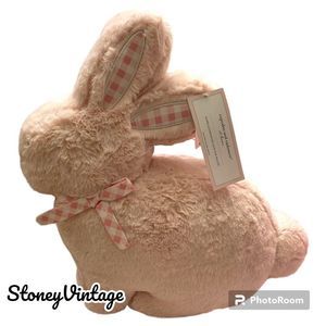 Cupcakes and Cashmere Pink Easter Bunny Pillow